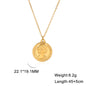 Gold Coin Necklace for Women