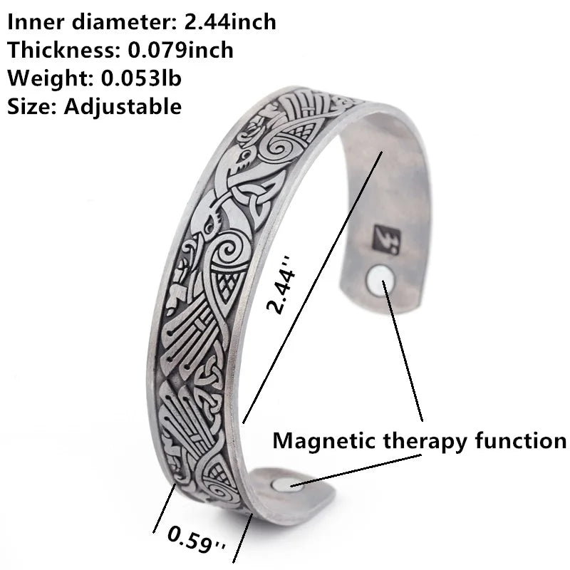 Magnetic Health Talisman Cuff Bracelet