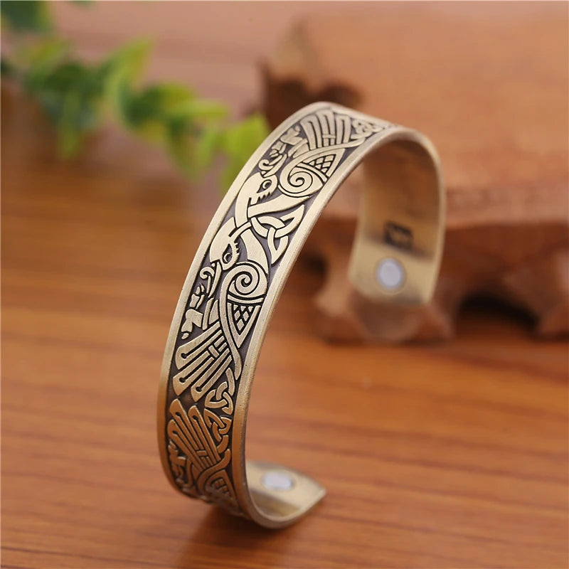 Magnetic Health Talisman Cuff Bracelet