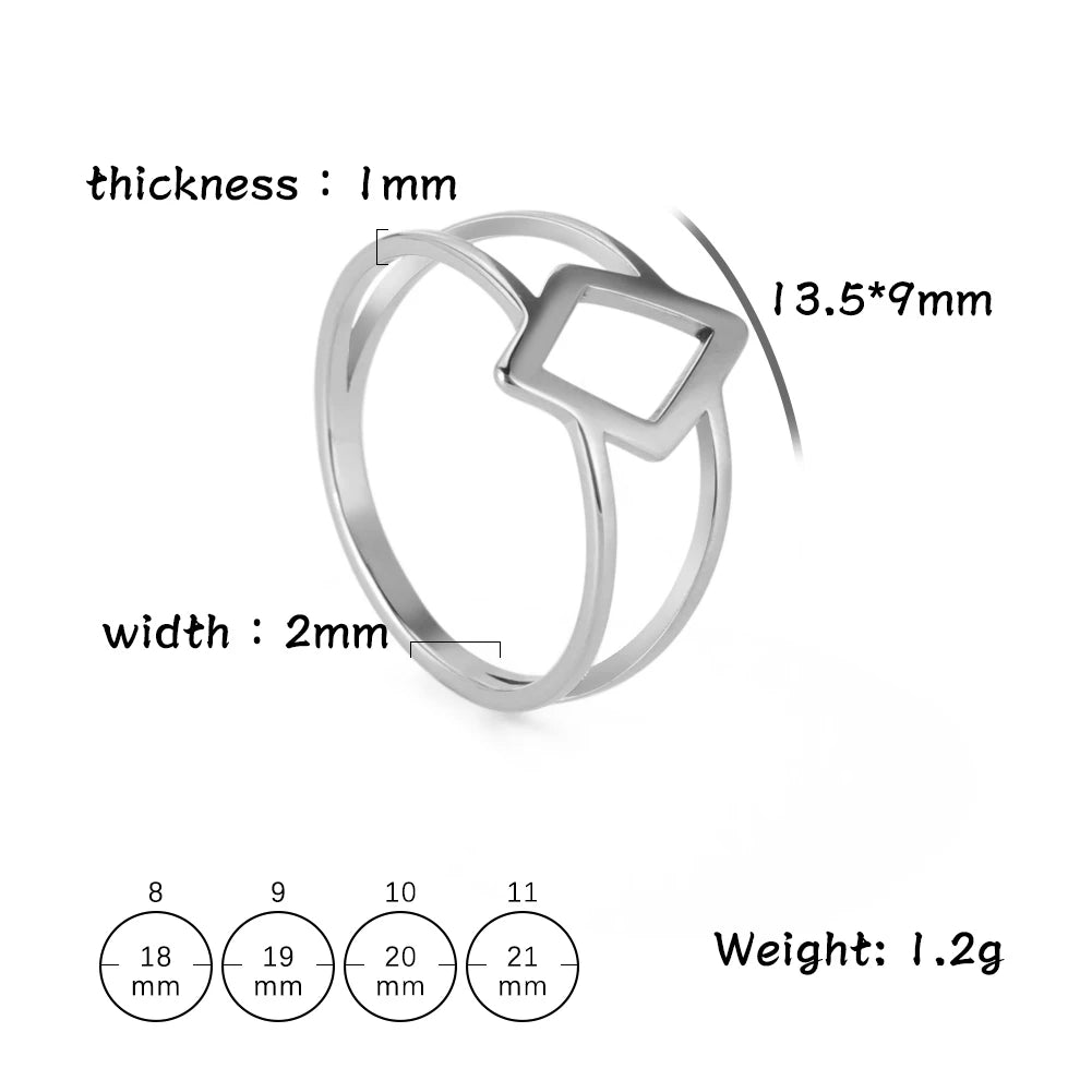 Women Hollow Rings