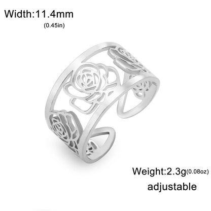 Stainless Steel Adjustable Finger Ring