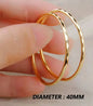 Fashionable Rose Gold Hoop Earrings