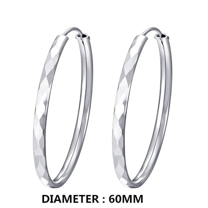 Fashionable Rose Gold Hoop Earrings