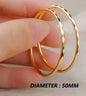 Fashionable Rose Gold Hoop Earrings