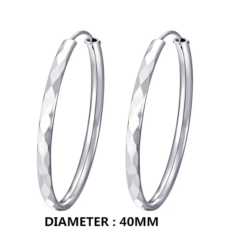 Fashionable Rose Gold Hoop Earrings