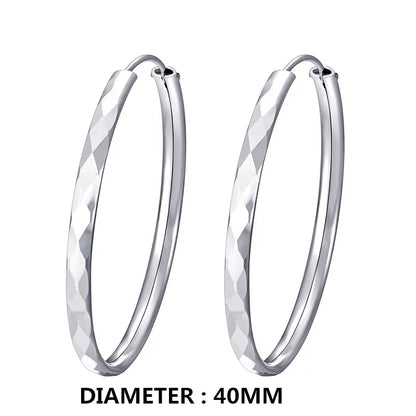 Fashionable Rose Gold Hoop Earrings