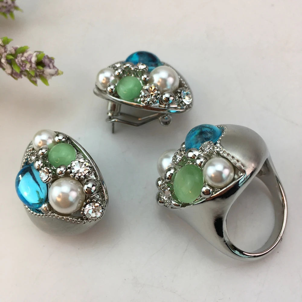 Earrings and Ring Jewelry