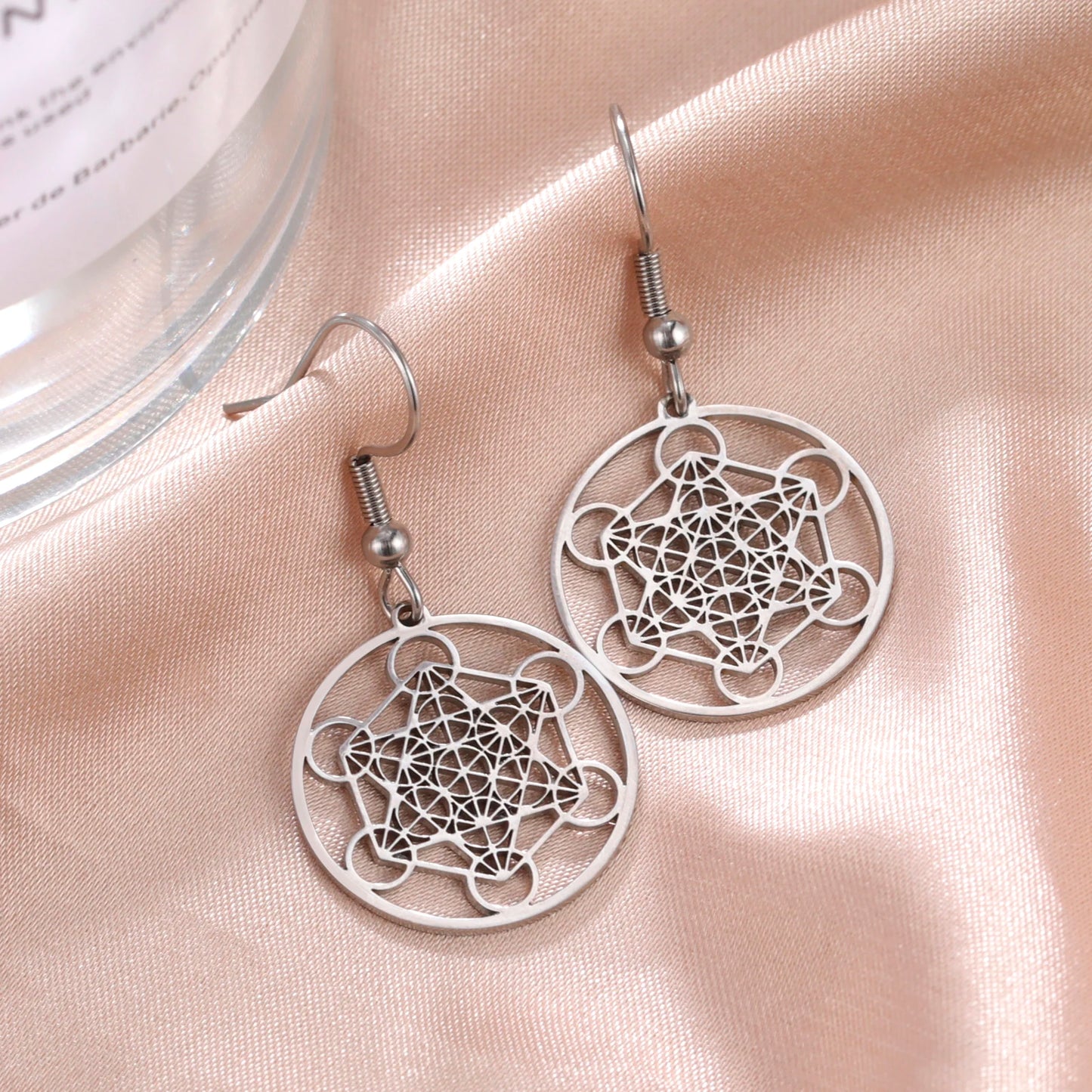 Metatron Cube Stainless Earrings