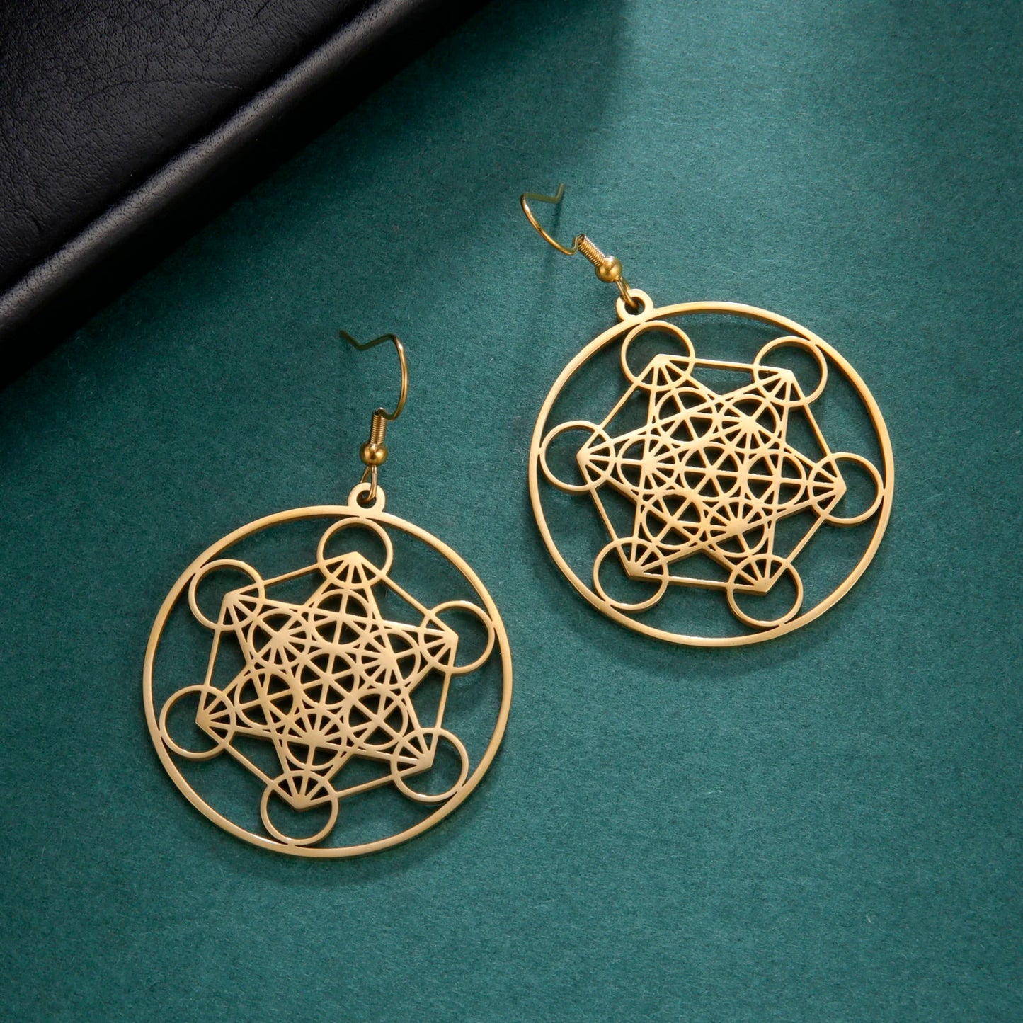 Metatron Cube Stainless Earrings