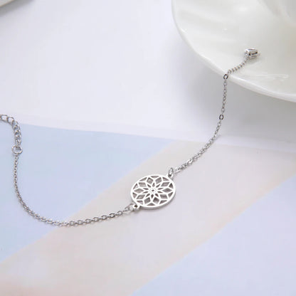 Stainless Steel Mandala Jewelry Bracelet