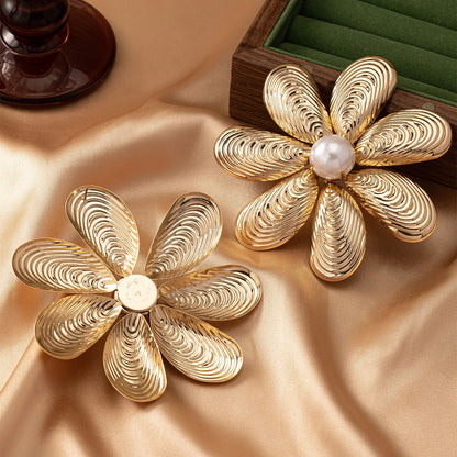 Retro Big Flower Earrings