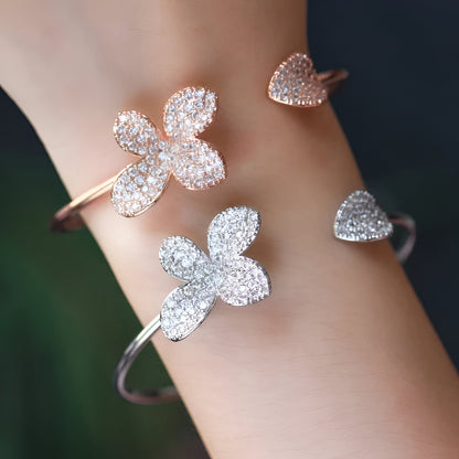 Flower and Leaf Adjustable Bracelet - JR NEST