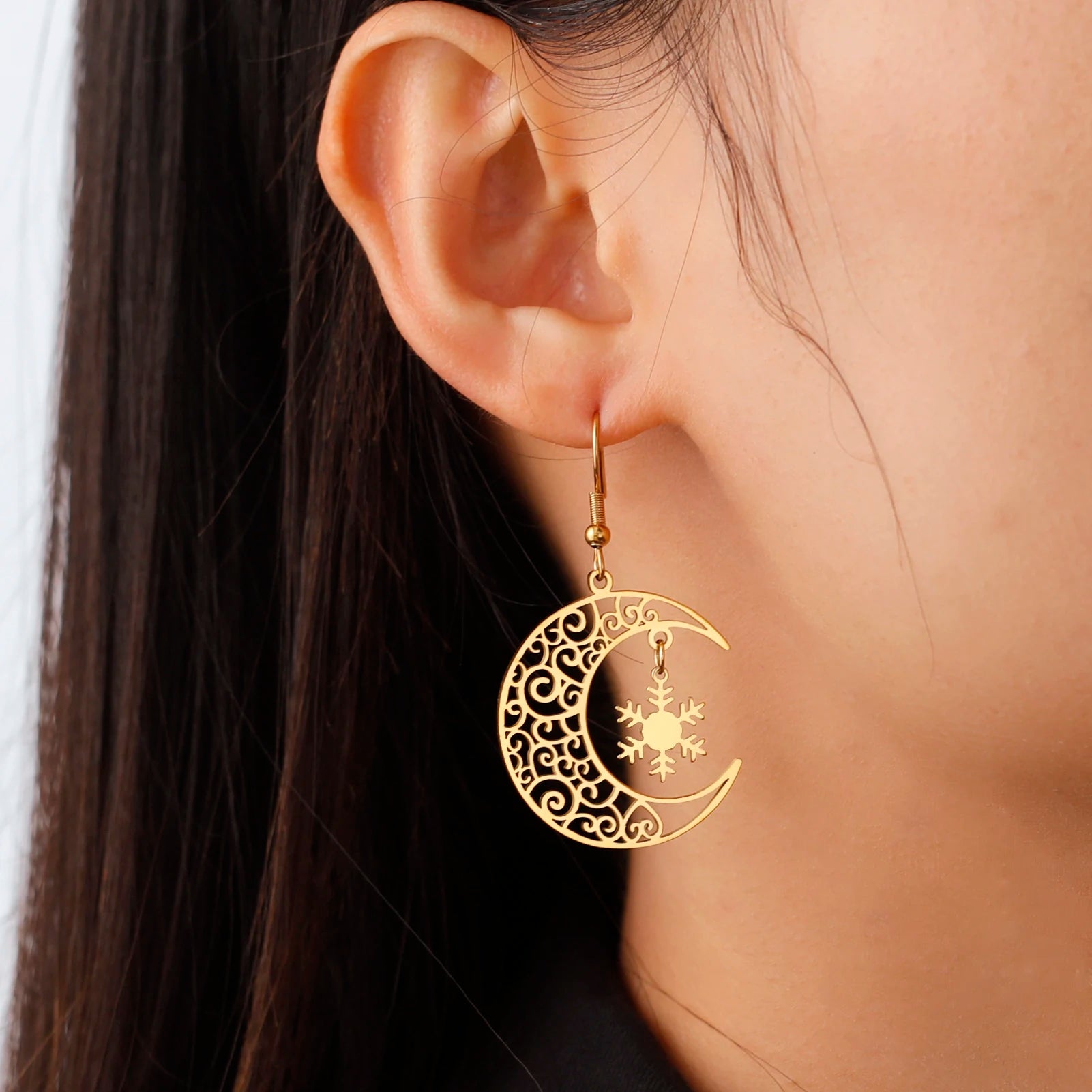 Christmas Trendy Filigree Earrings