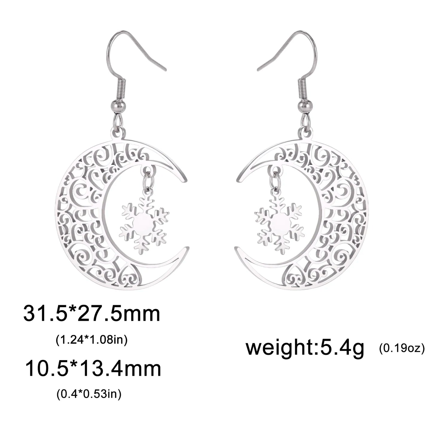 Christmas Trendy Filigree Earrings