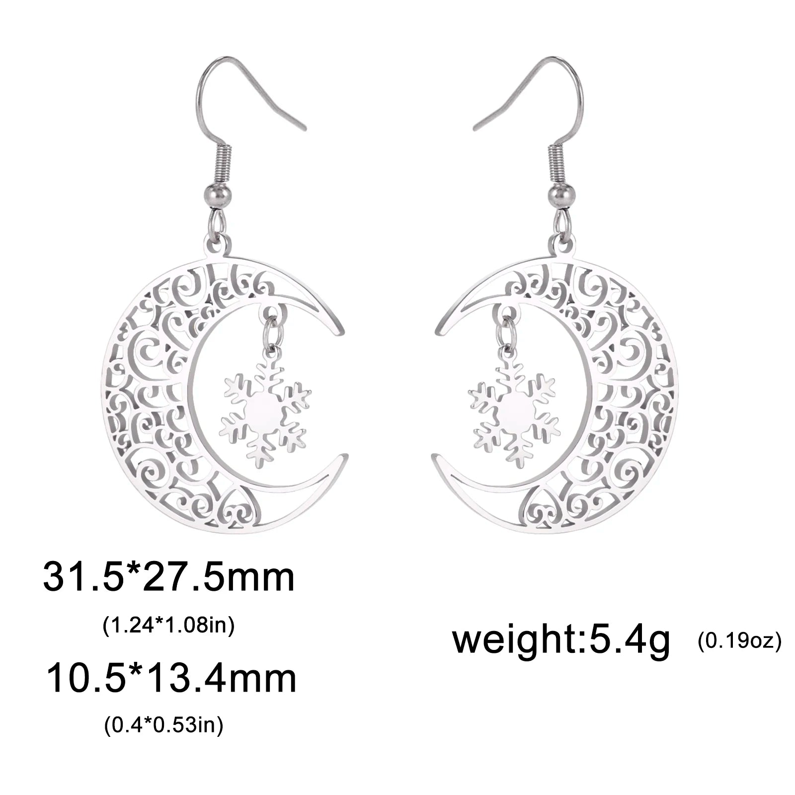 Christmas Trendy Filigree Earrings