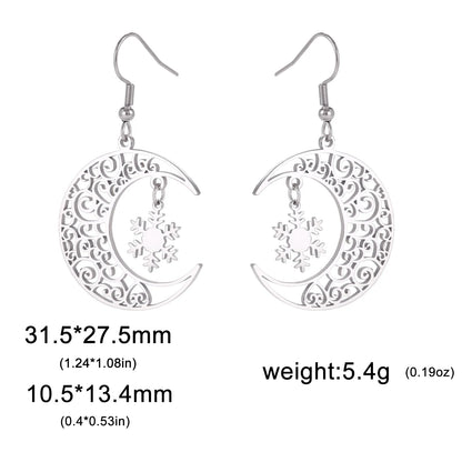 Christmas Trendy Filigree Earrings