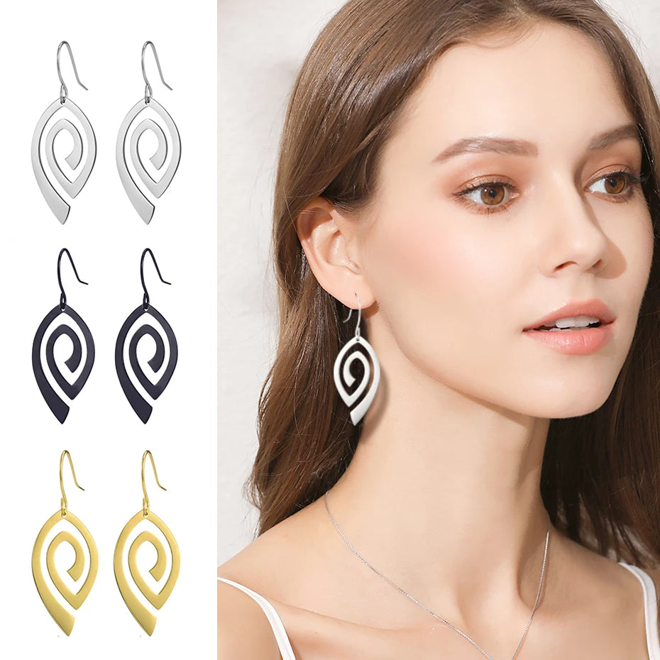 Geometric Dangle Earring