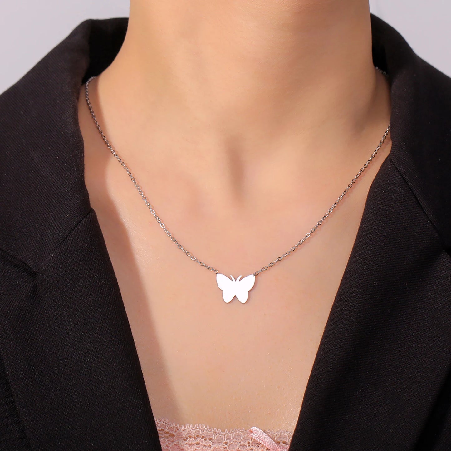 Butterfly Pendant Necklace