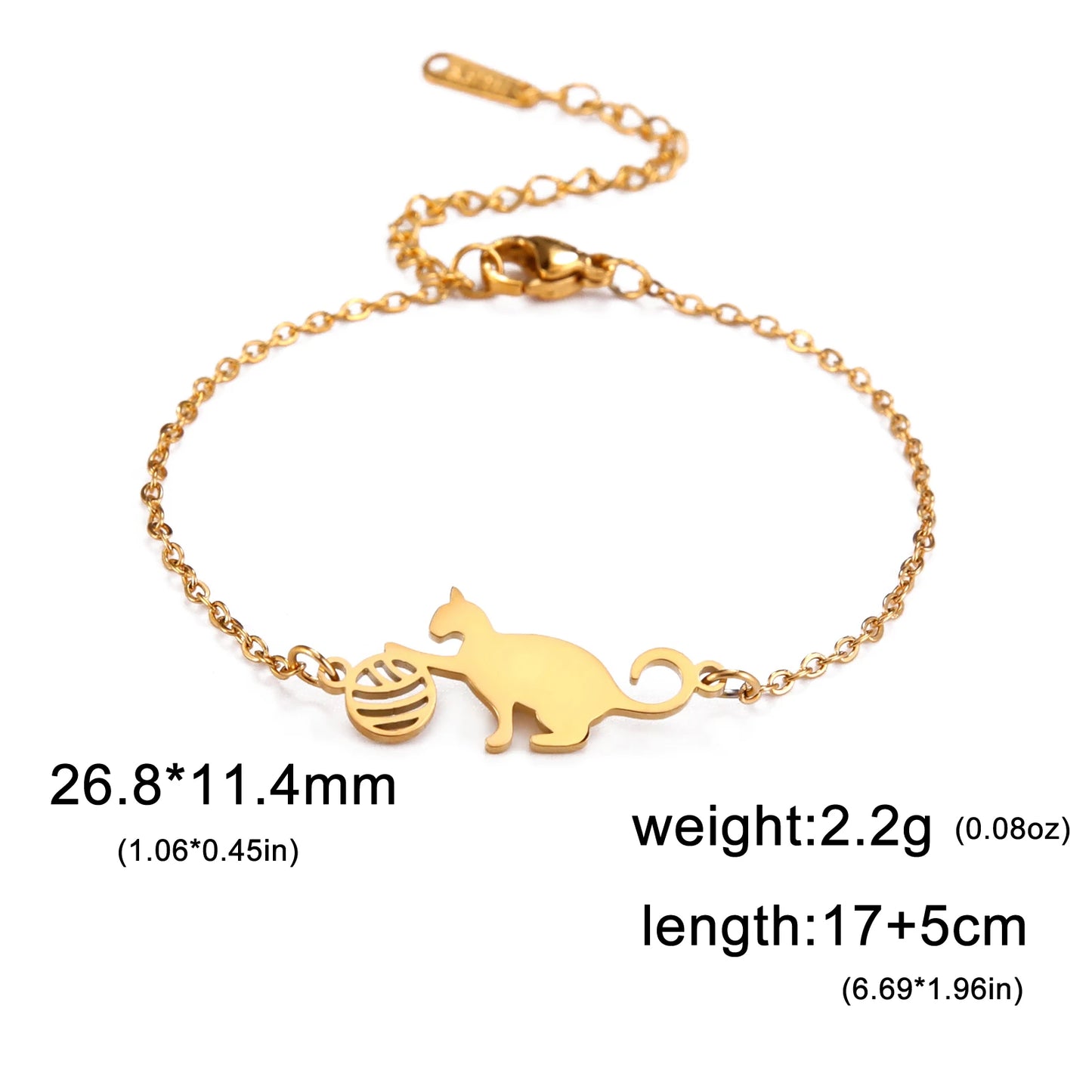 Kitten Ball Hand Bracelet