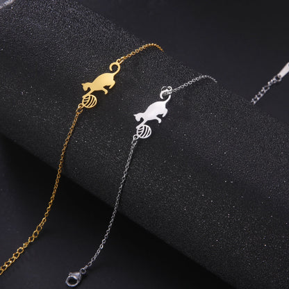 Kitten Ball Hand Bracelet