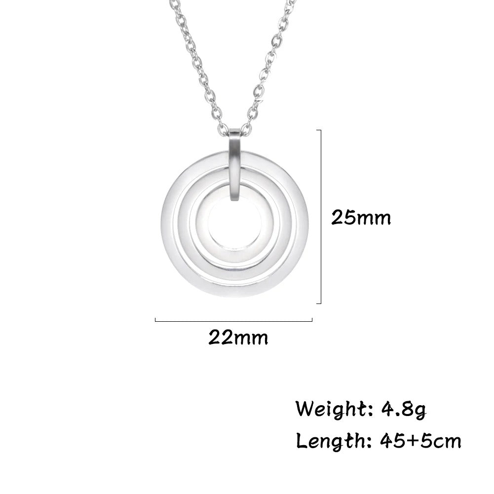 Three Layers Round Pendant 