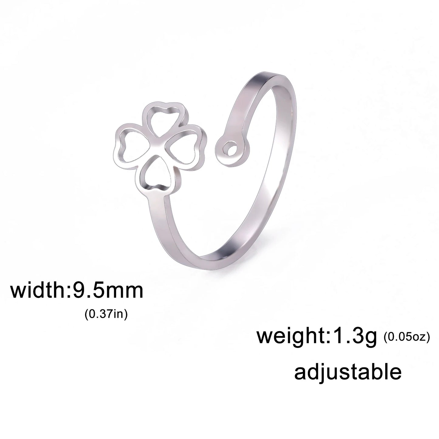 Four-Leaf Clover Fashion Ring