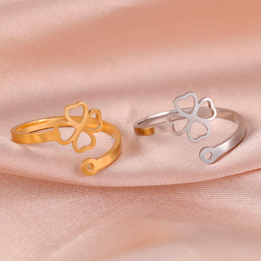 Four-Leaf Clover Fashion Ring