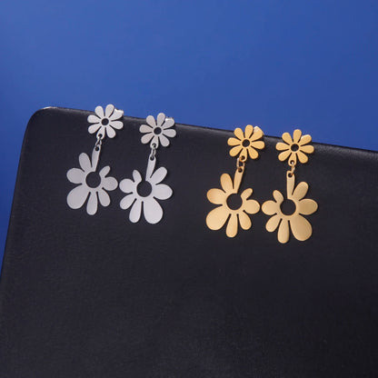 Sweet Flower Drop Earrings