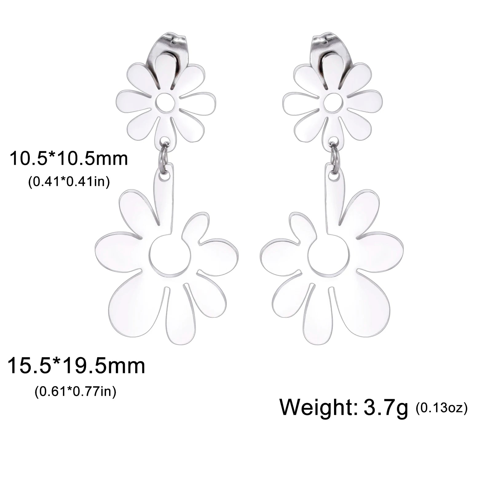 Sweet Flower Drop Earrings