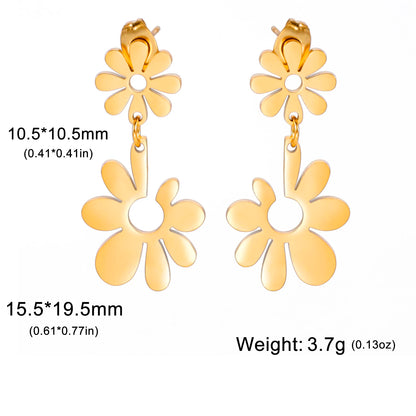 Sweet Flower Drop Earrings