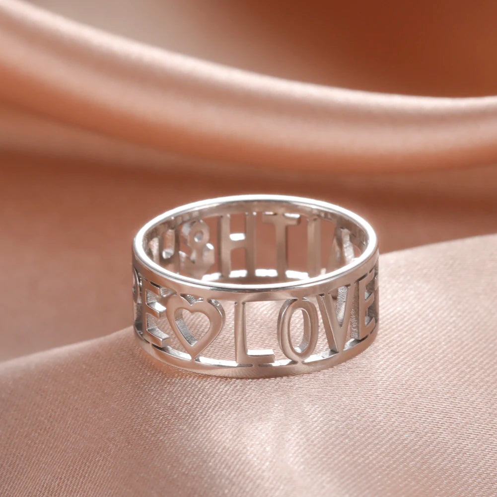 Fashion Heart Ring Women