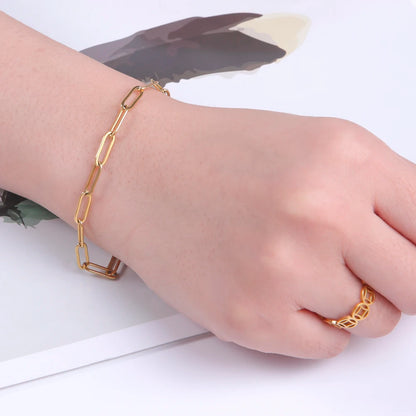 Trendy Paper Clip Bracelet