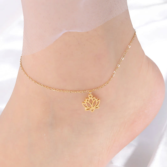 Lotus Pendant Bracelet