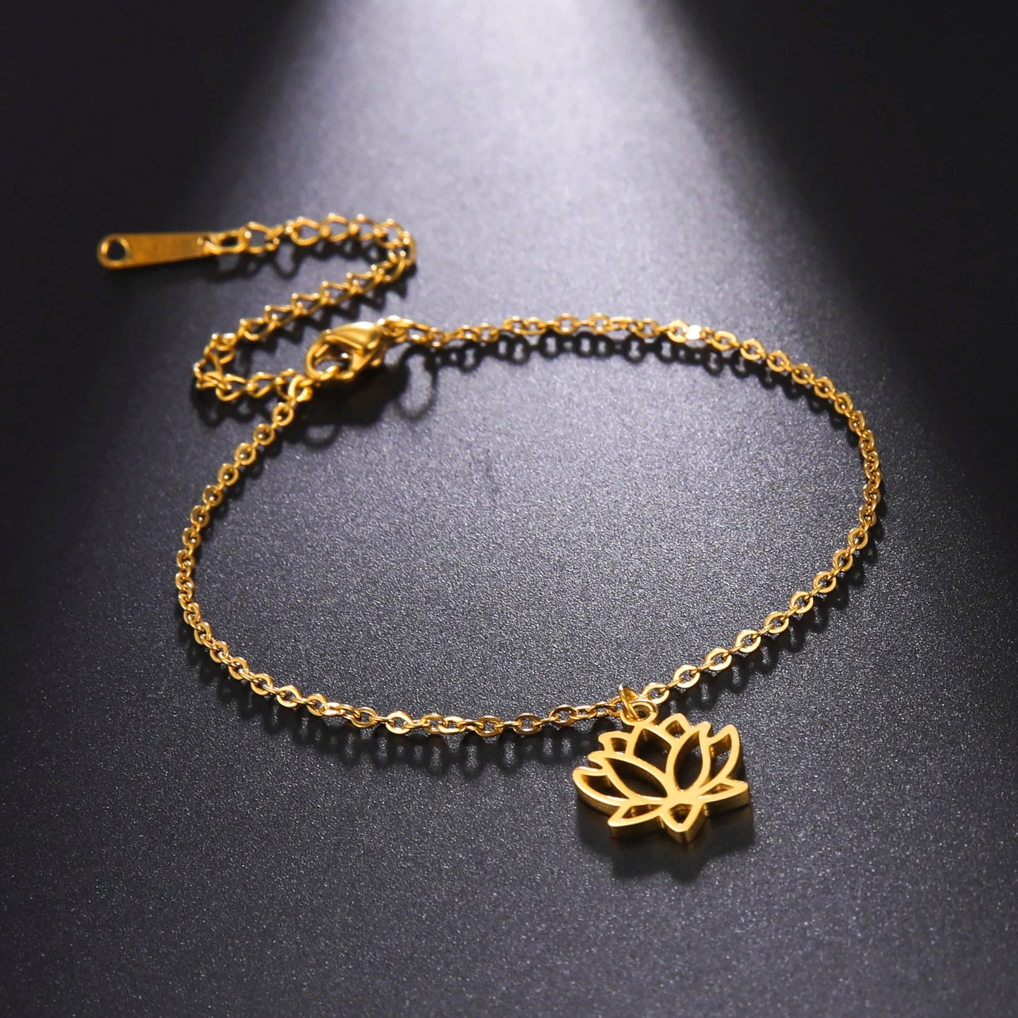 Lotus Pendant Bracelet