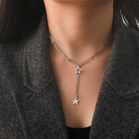 Star Pendant Choker Jewelry