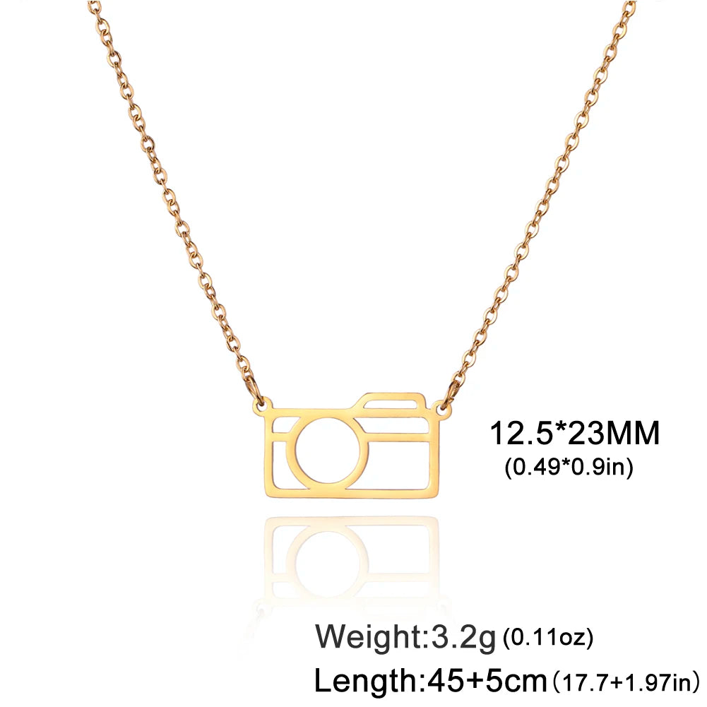 Trendy Camera Necklace 