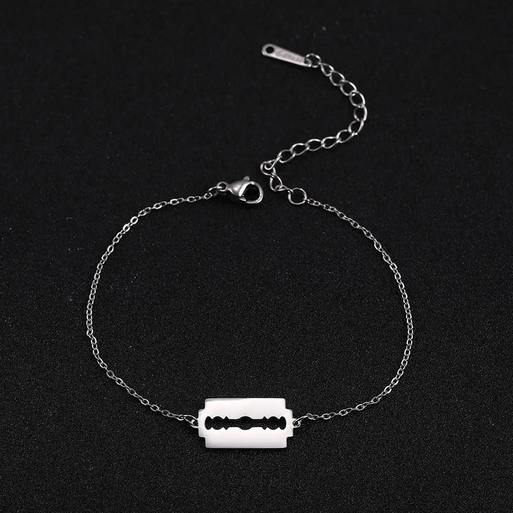 Hip Hop Razor Blade Bracelet