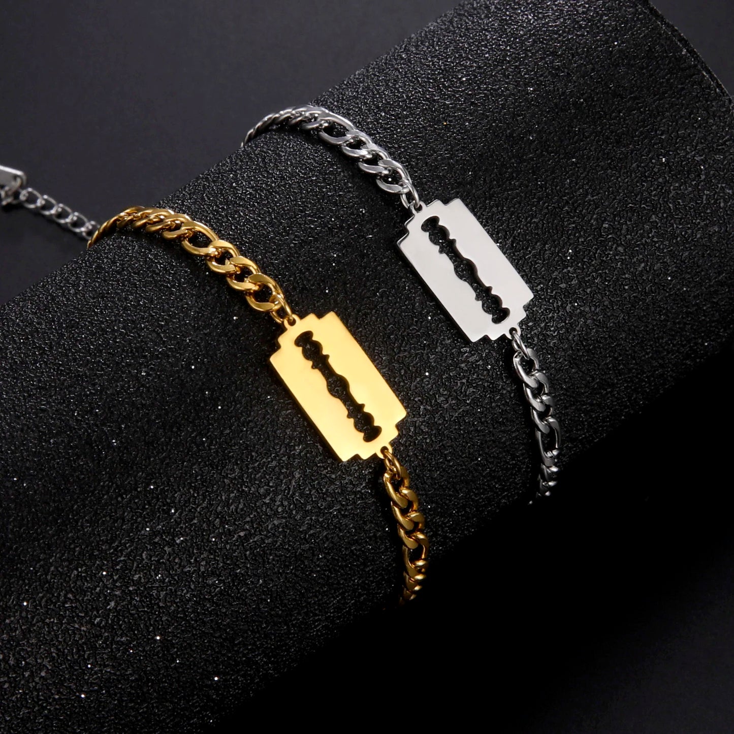 Hip Hop Razor Blade Bracelet