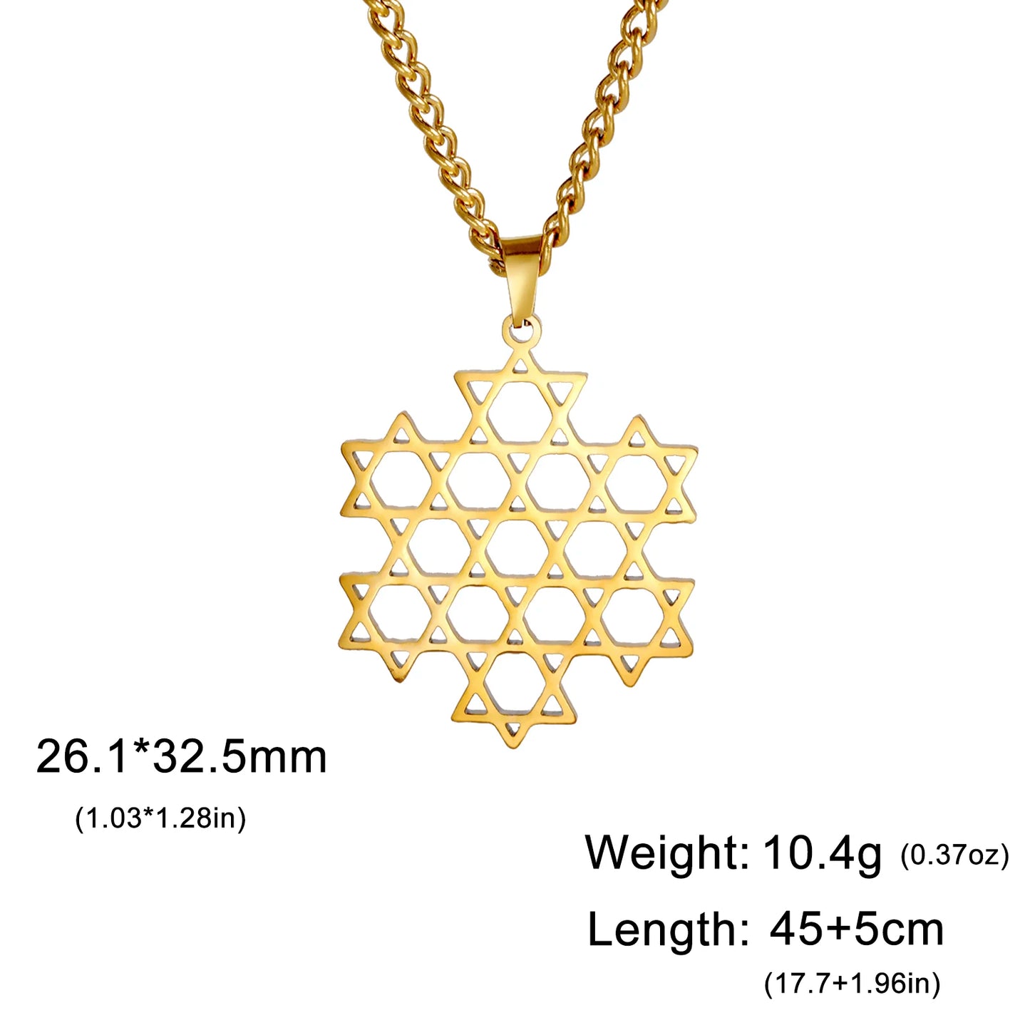 Jewish Star Necklace Gift