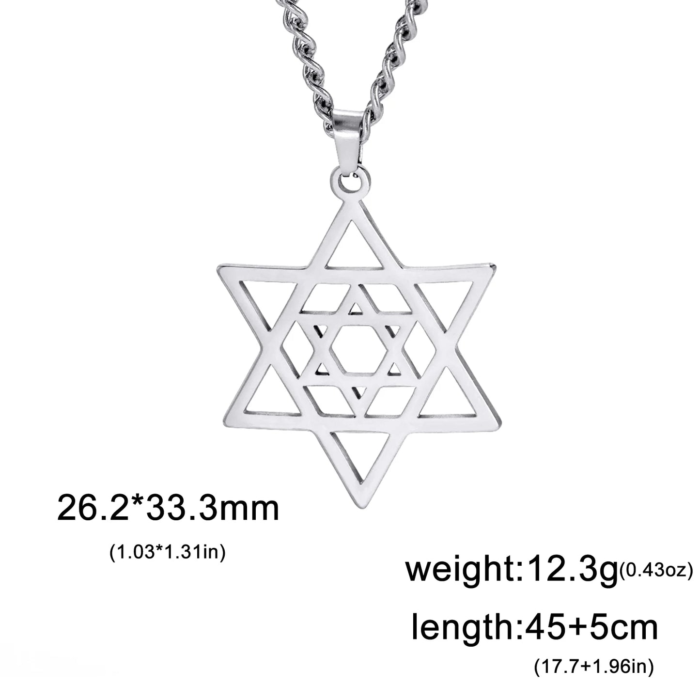 Jewish Star Necklace Gift