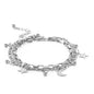 Stainless Steel Star Moon Bracelet