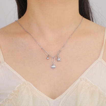 Beach Starfish Zircon Choker