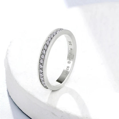 Elegant CZ Wedding Ring