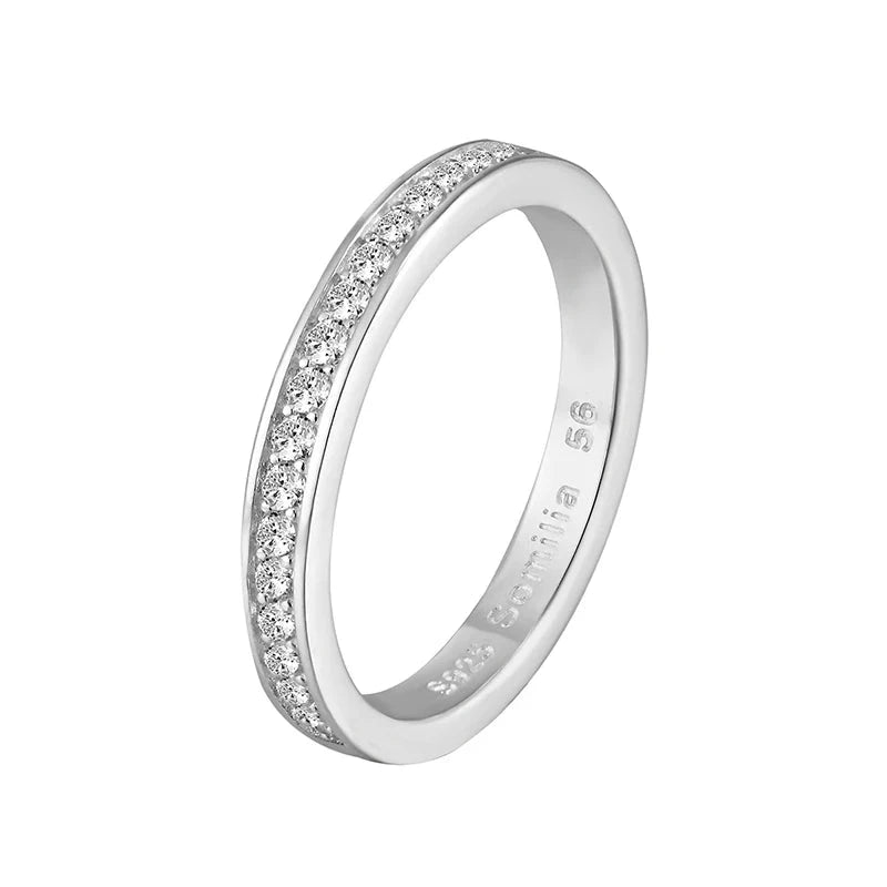 Elegant CZ Wedding Ring