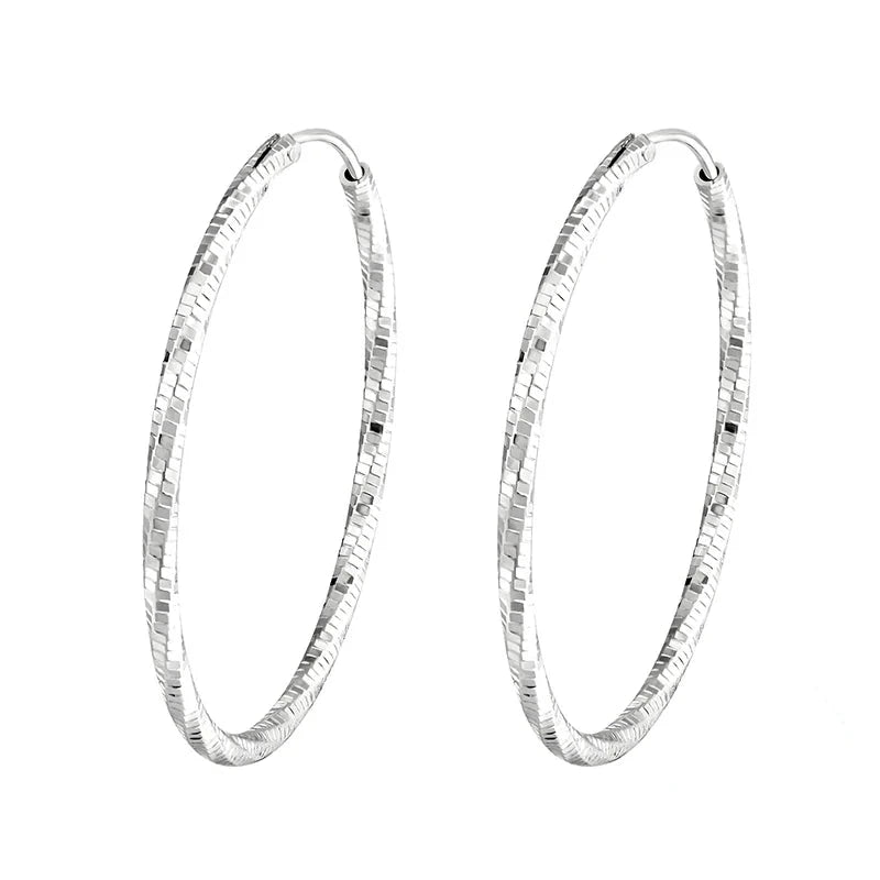 Fashion CZ Circle Hoop Earrings