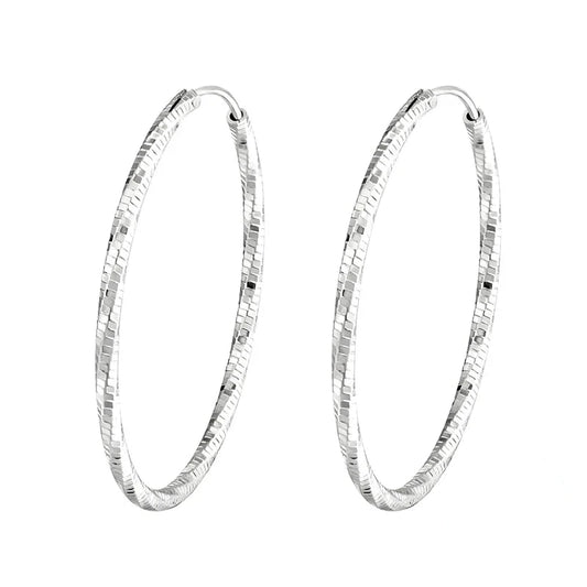 Fashion CZ Circle Hoop Earrings