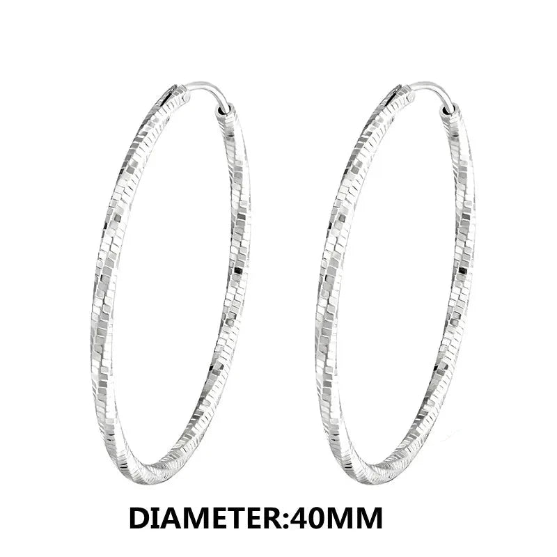 Fashion CZ Circle Hoop Earrings