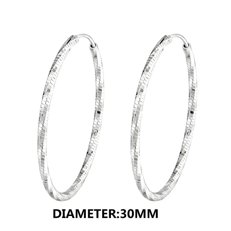 Fashion CZ Circle Hoop Earrings