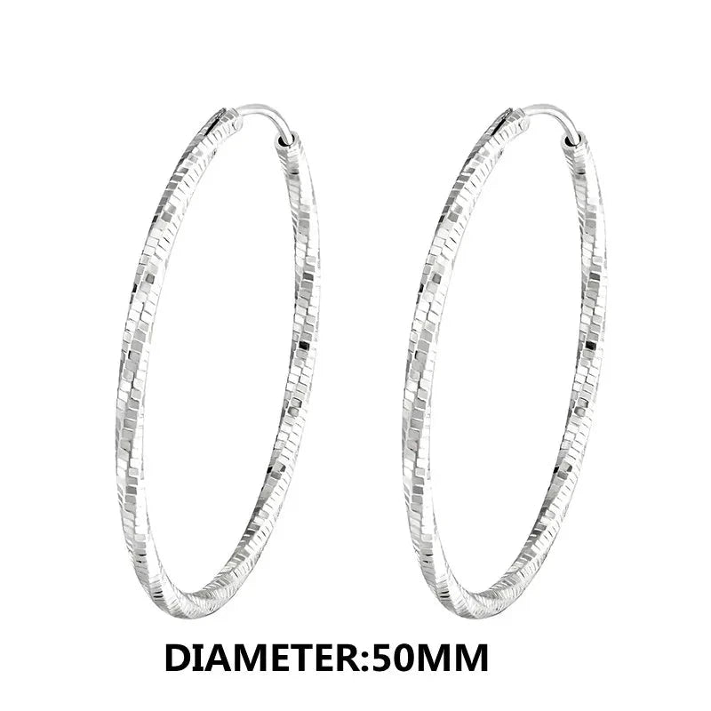 Fashion CZ Circle Hoop Earrings