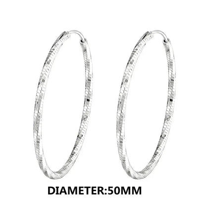 Fashion CZ Circle Hoop Earrings